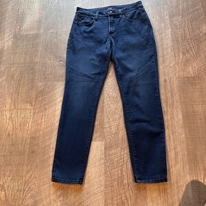 Women’s Blue Denim NYDJ Legging Skinny Silhouette Lift Tuck Technology Size 8P